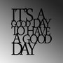 Wallity Its A Good Day To Have A Good Day 187 - Accesorio de Pared Metálico con LED